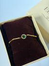 Ethereal green round bracelet