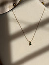 Invisible cloude green necklace