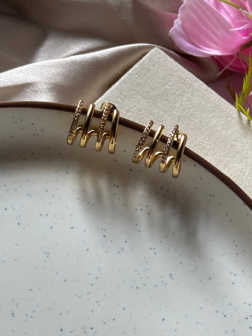 Frosted Loop Earring