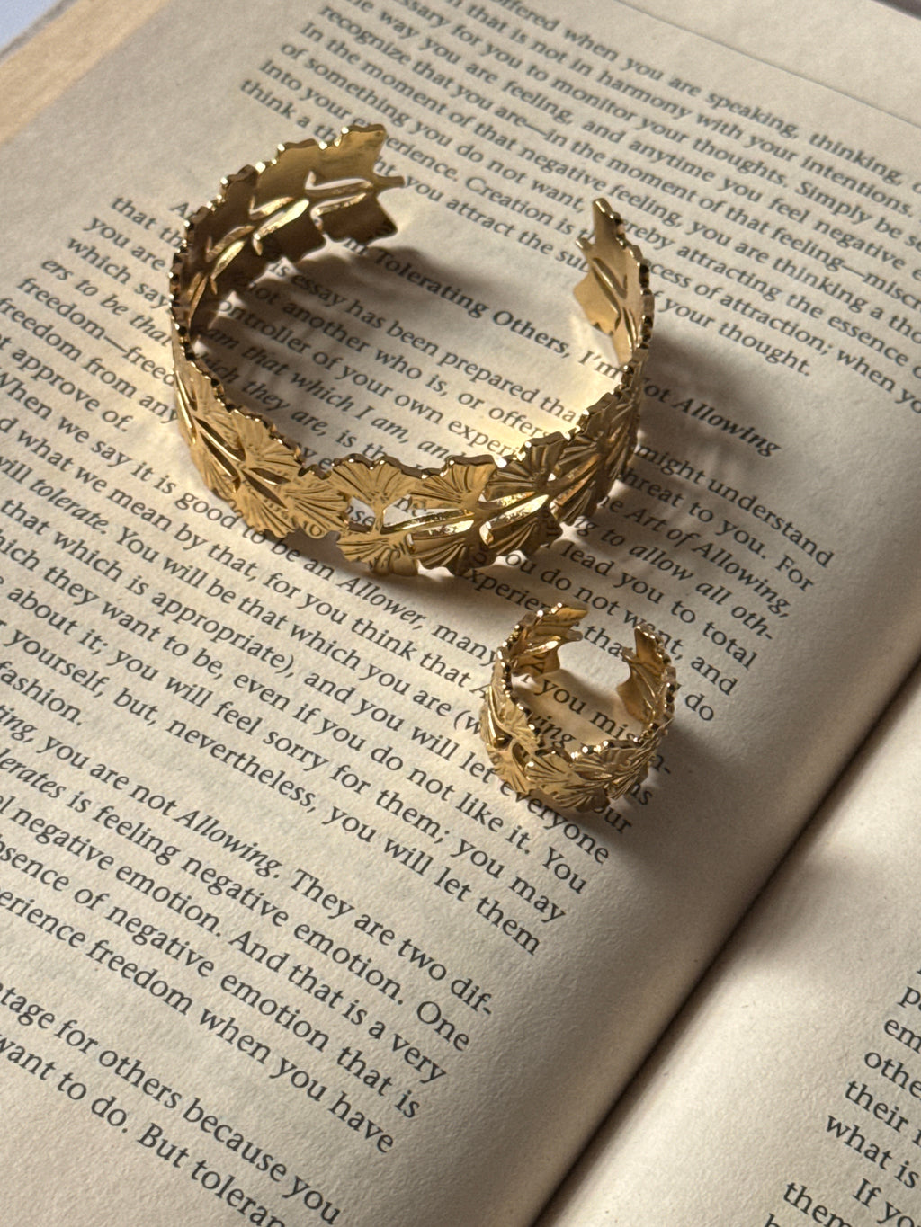 Soft Shine Cuff and Ring set