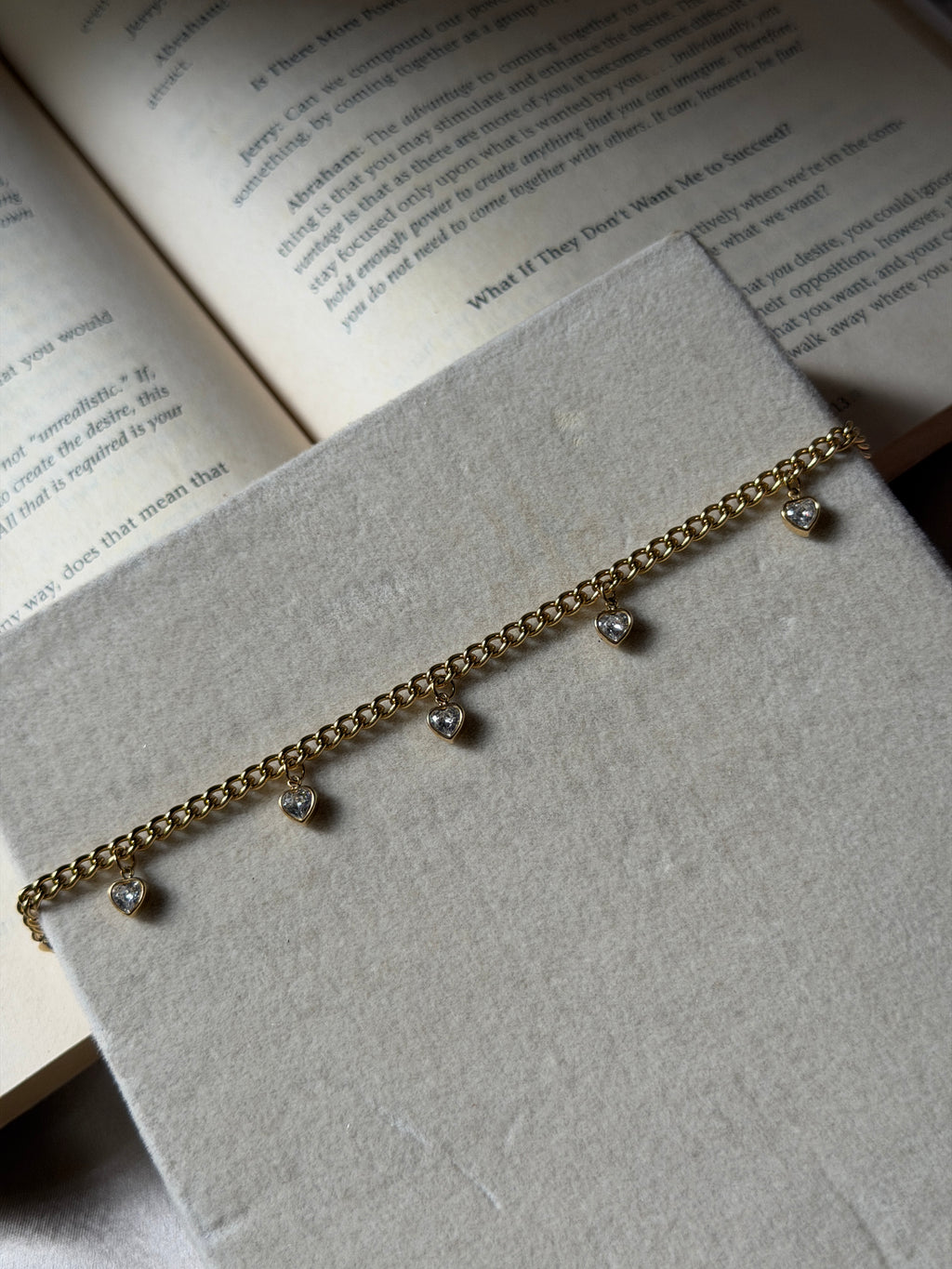 Charm stone bracelet