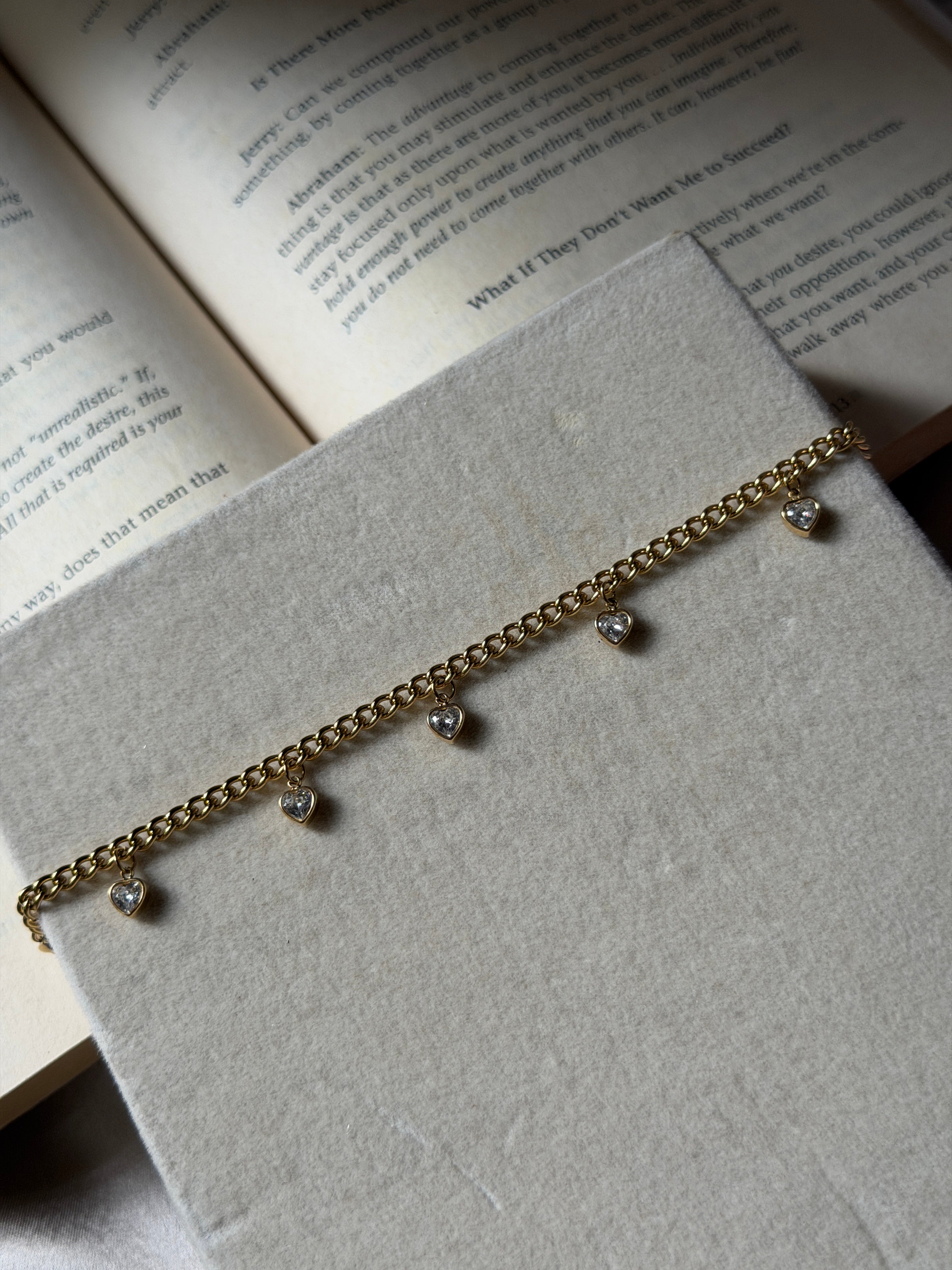 Charm stone bracelet