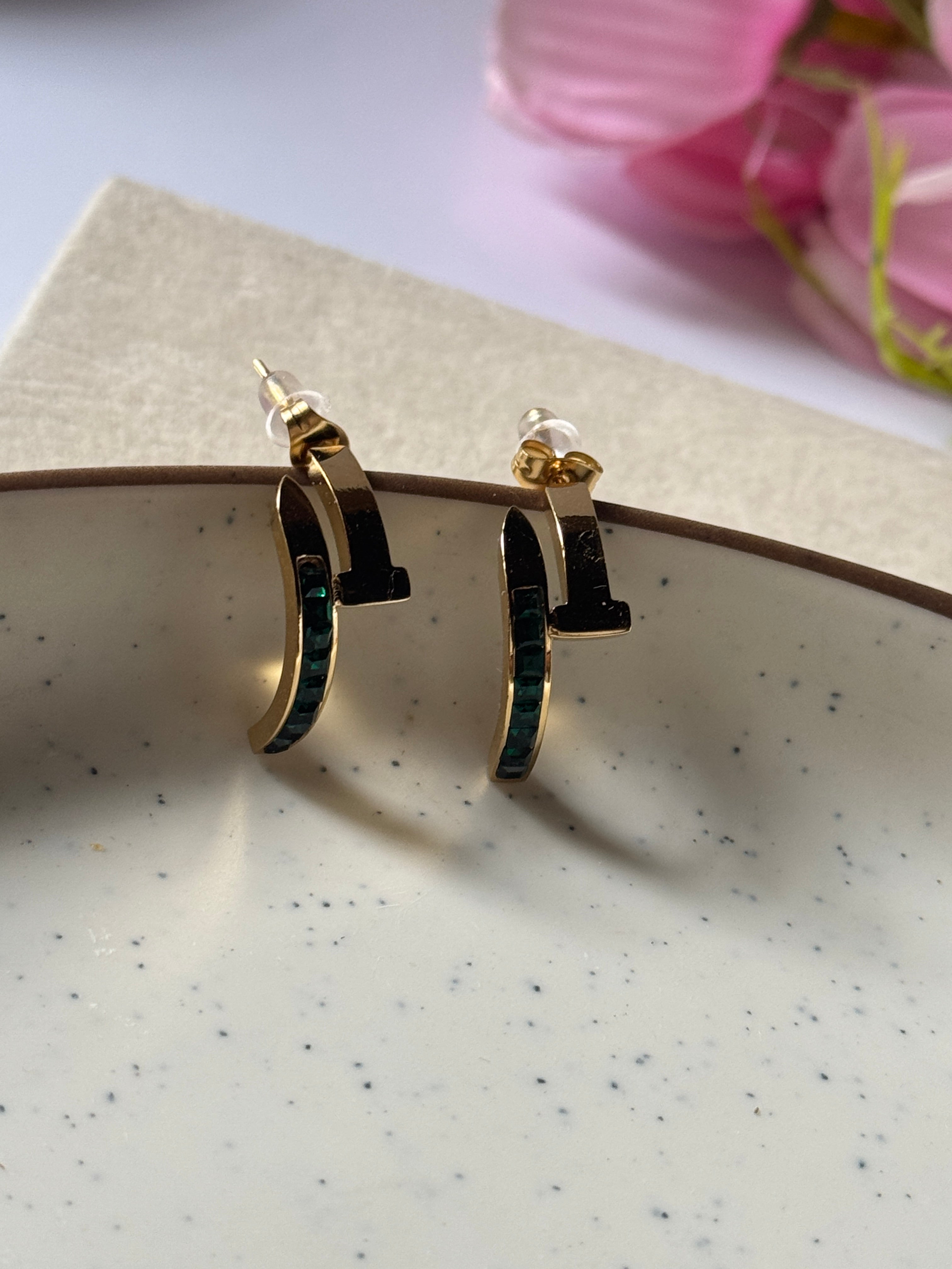 Luxe emerald earring