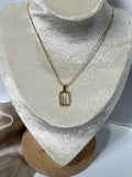 Pearl stone necklace