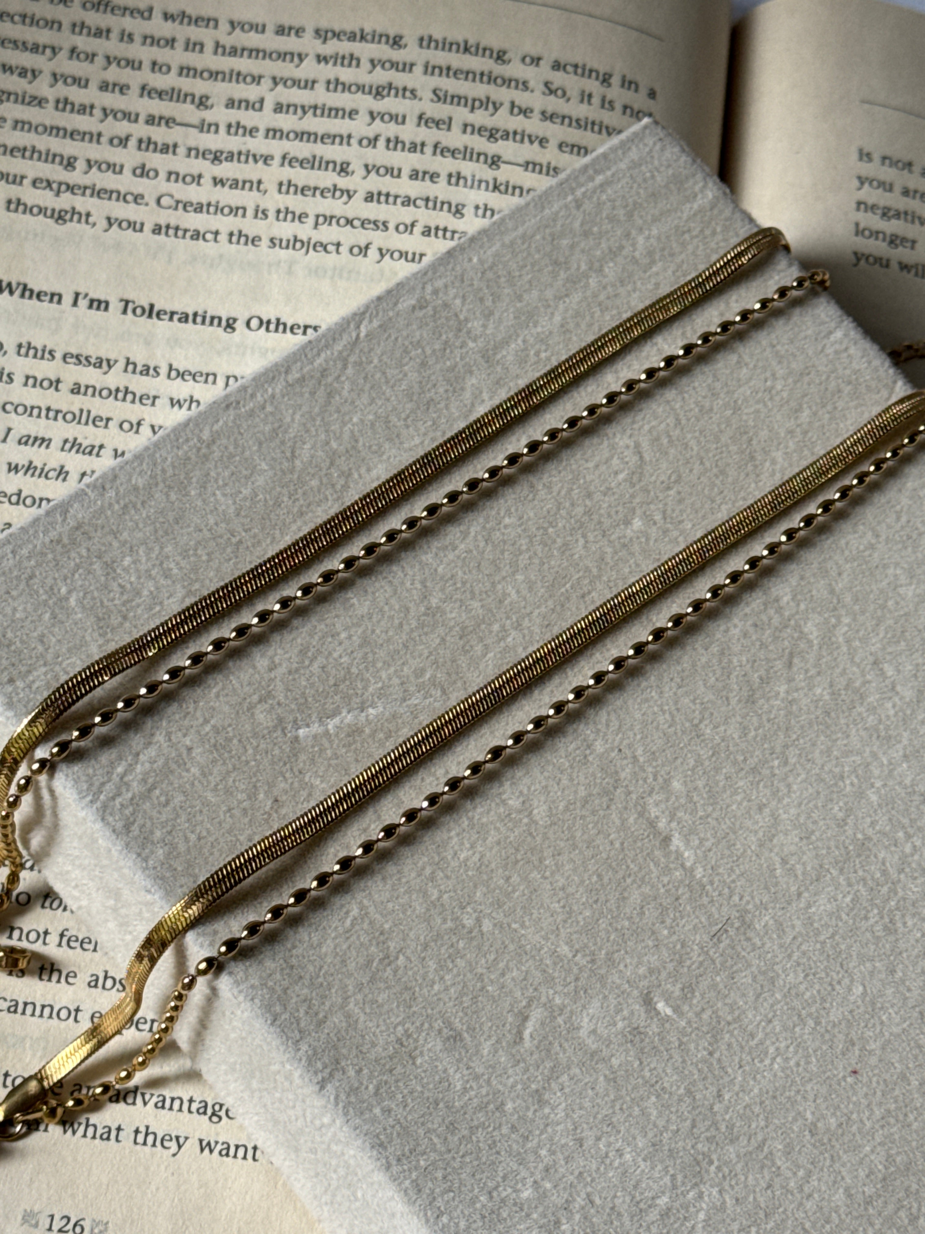 Double layer snake anklet