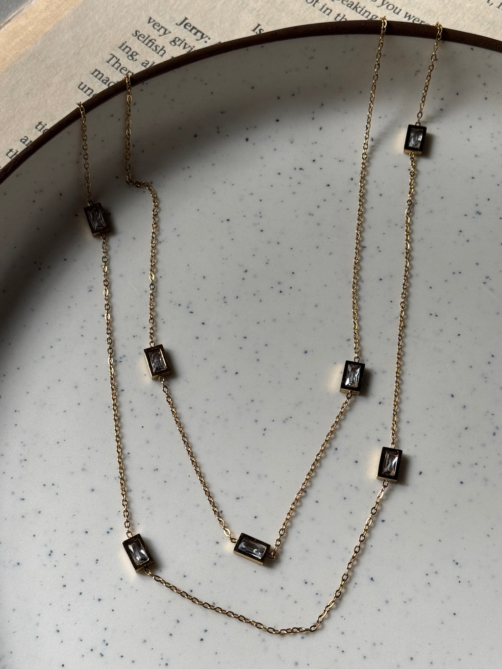 Moonlit Shine double necklace