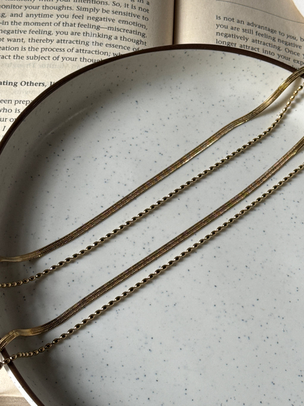 Double layer snake anklet