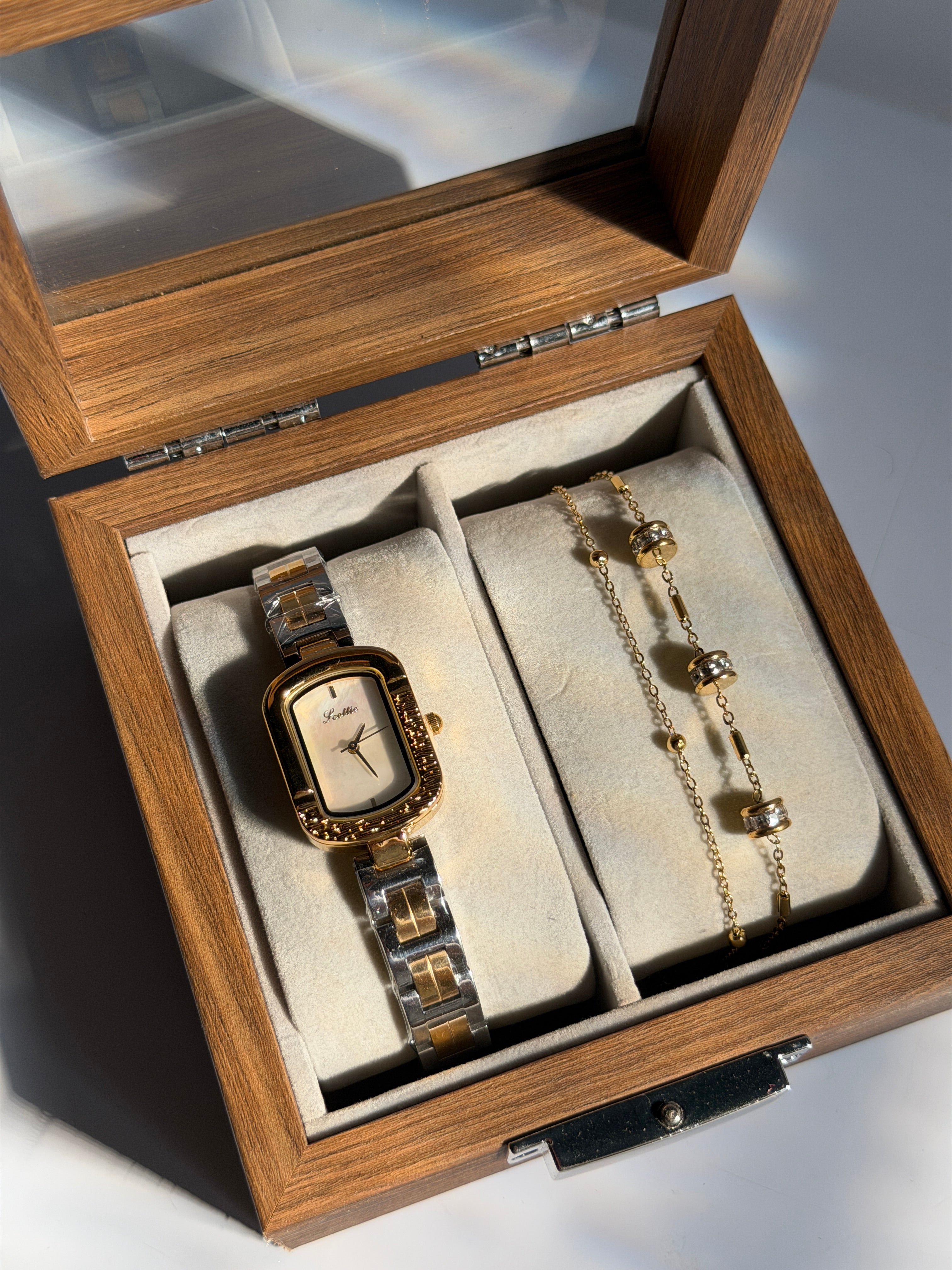 Watch and bracelets set