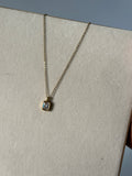 Square stone necklace