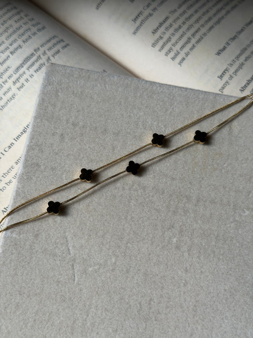 Double clover bracelet