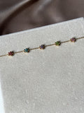 Multicolor minimal star bracelet