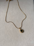 Emerald stone necklace