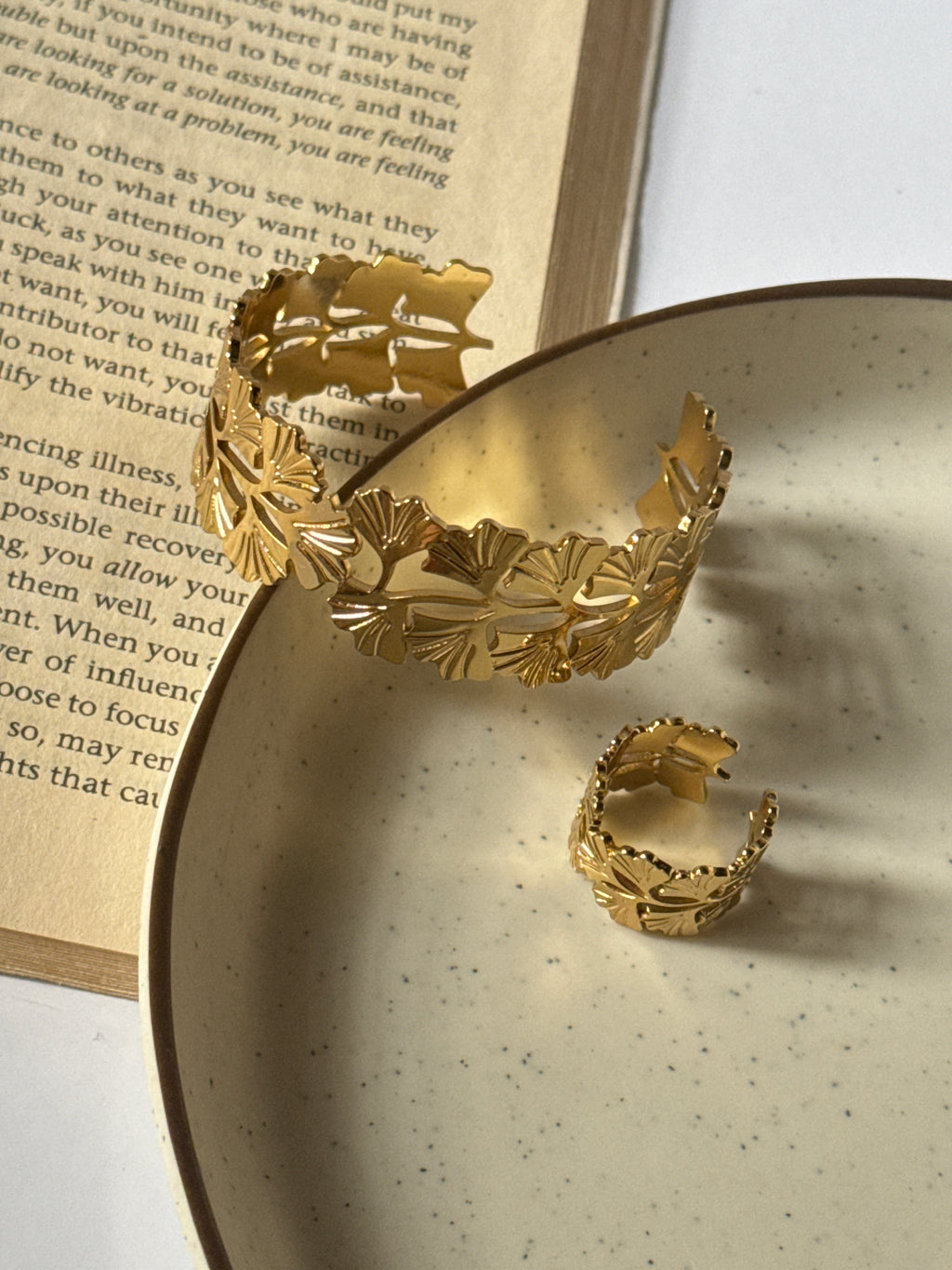 Soft Shine Cuff and Ring set