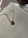 Invisible heart shimmer necklace
