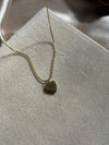 Invisible heart shimmer necklace