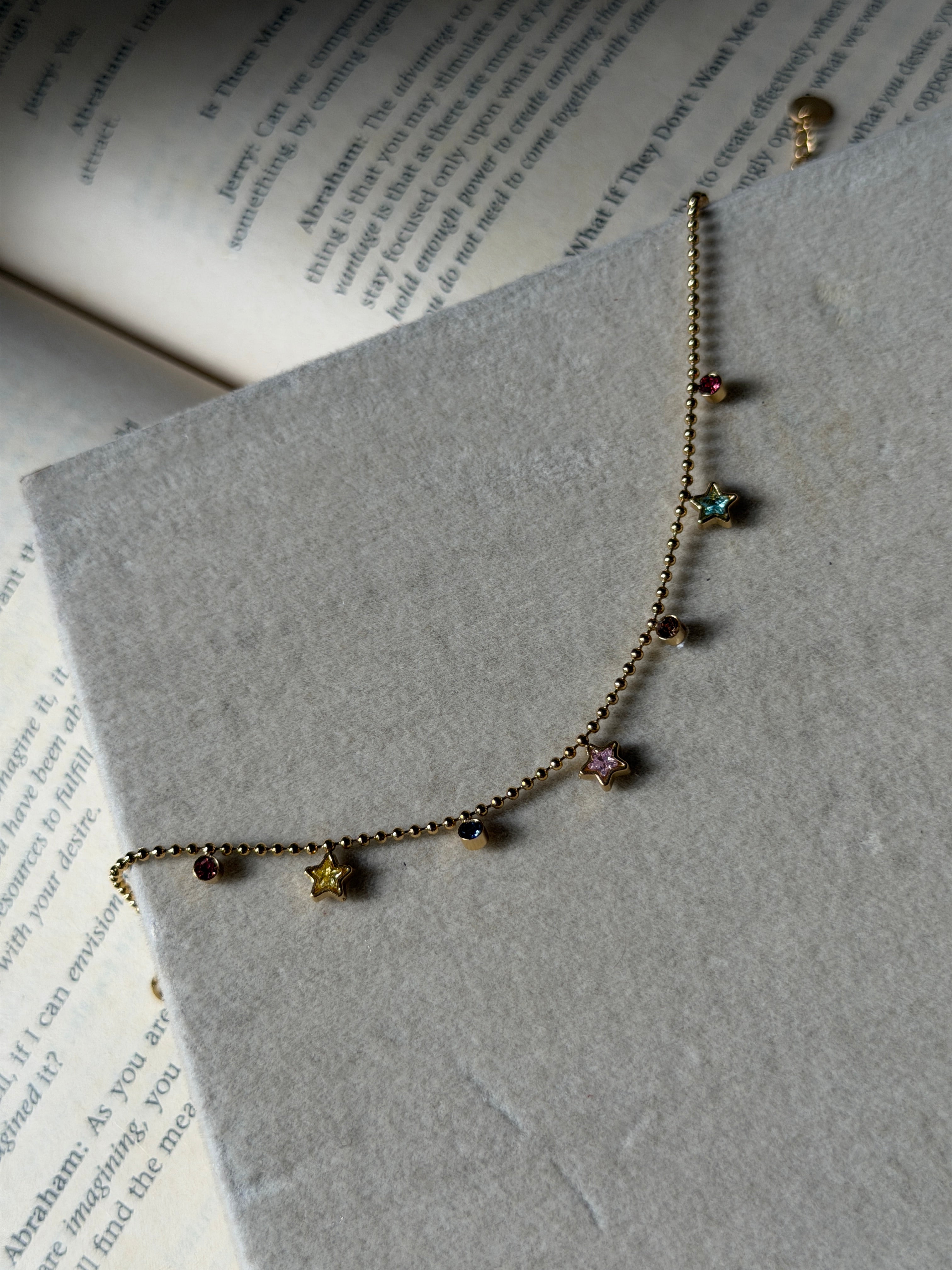 Dazzling multicolor star bracelet