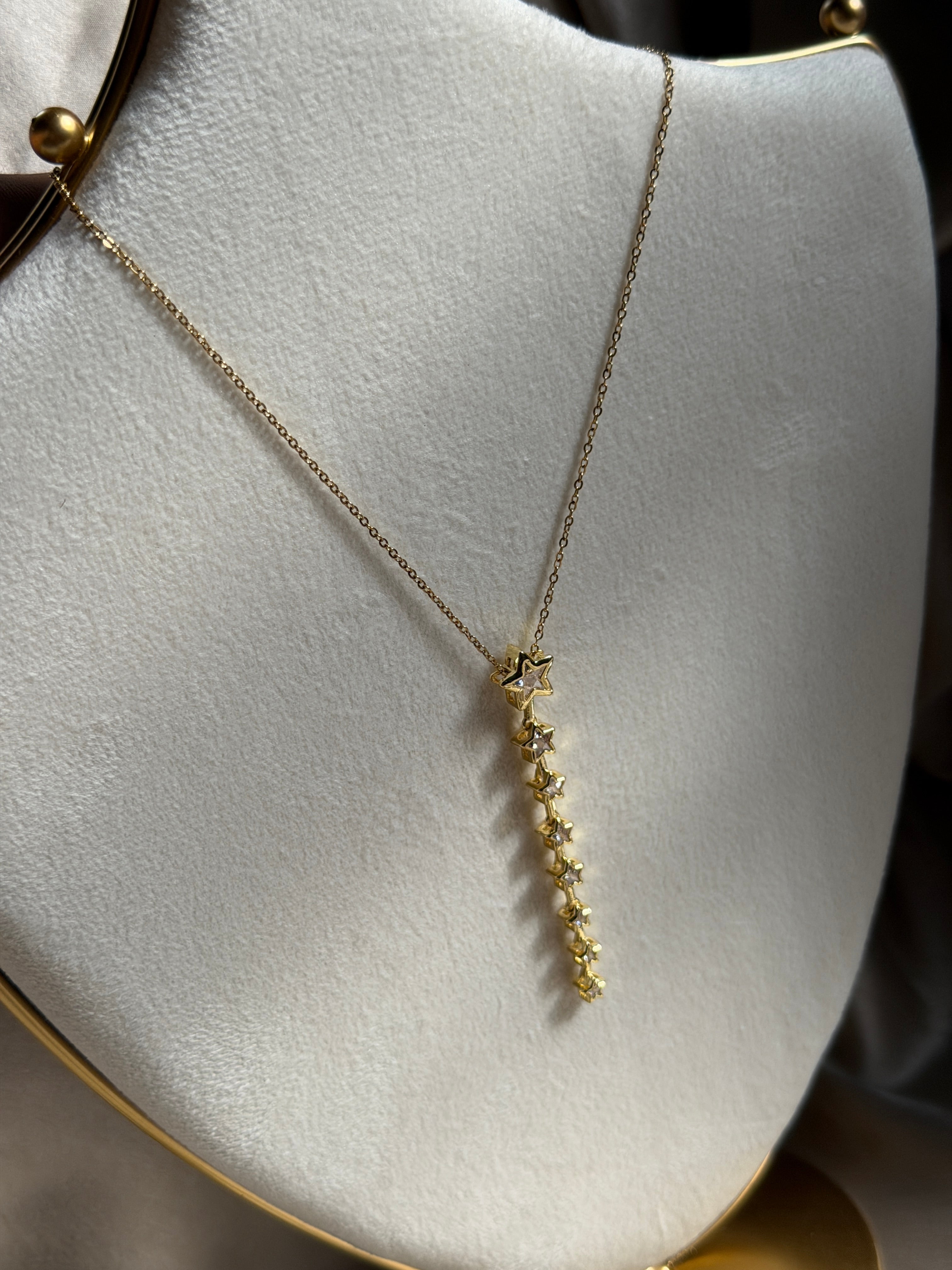 Star drop necklace
