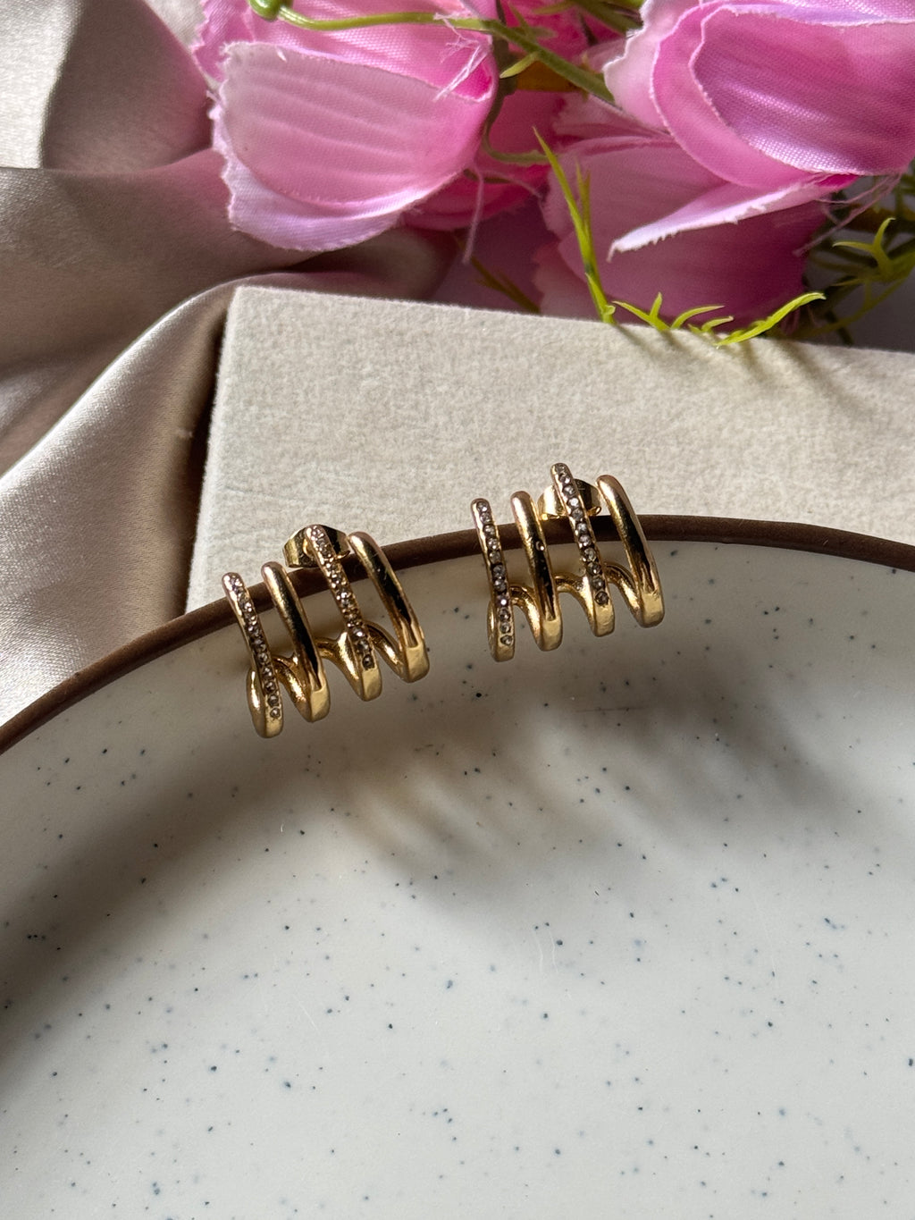 Frosted Loop Earring