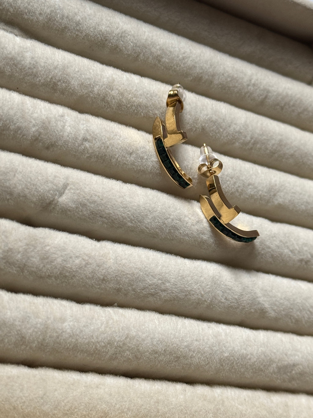 Luxe emerald earring