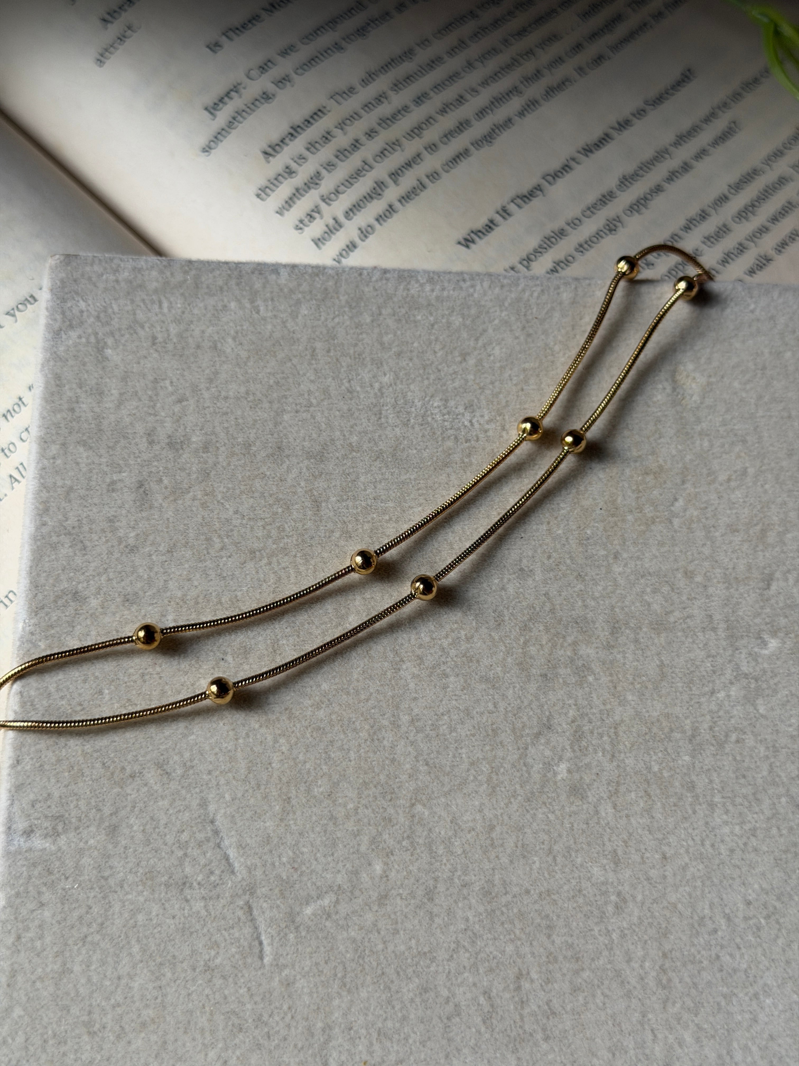 Double layer bracelet