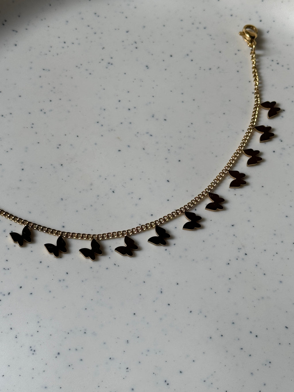 Butterfly drop bracelet