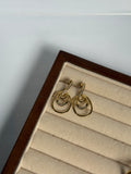 Spiral drop earring
