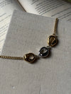 Chunky silver gold bracelet