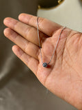 Invisible silver necklace