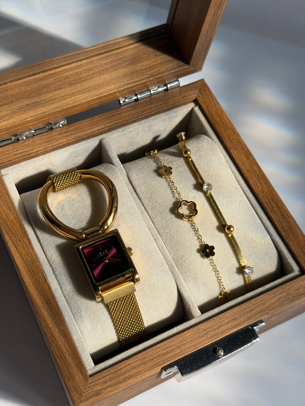 Watch and bracelets set