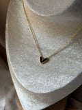Black heart necklace