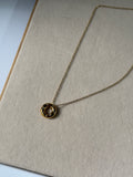 Halo stone necklace