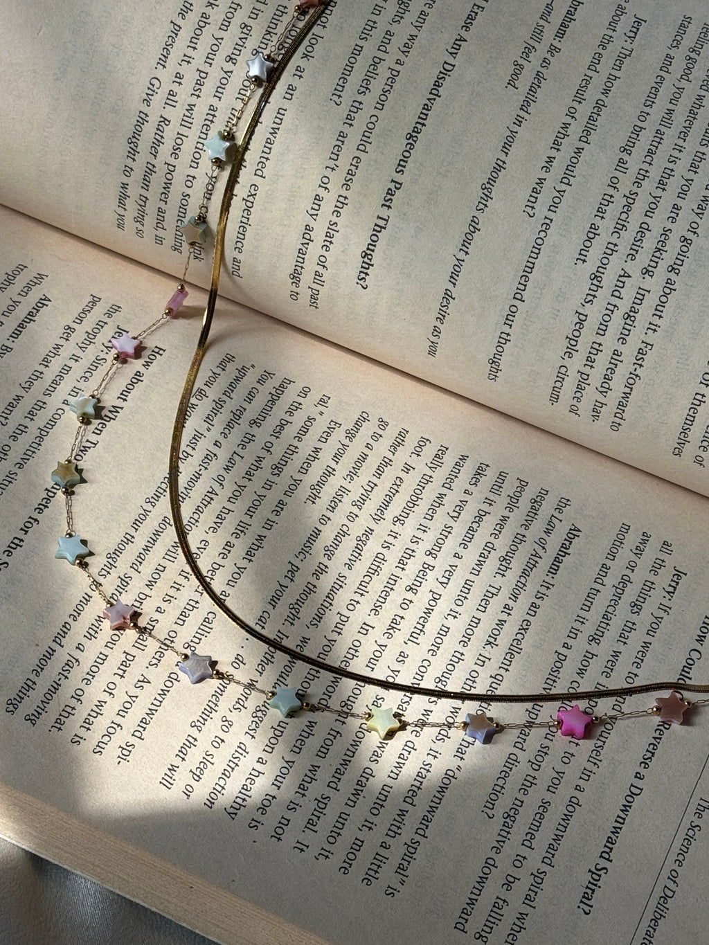 Star beaded double chain