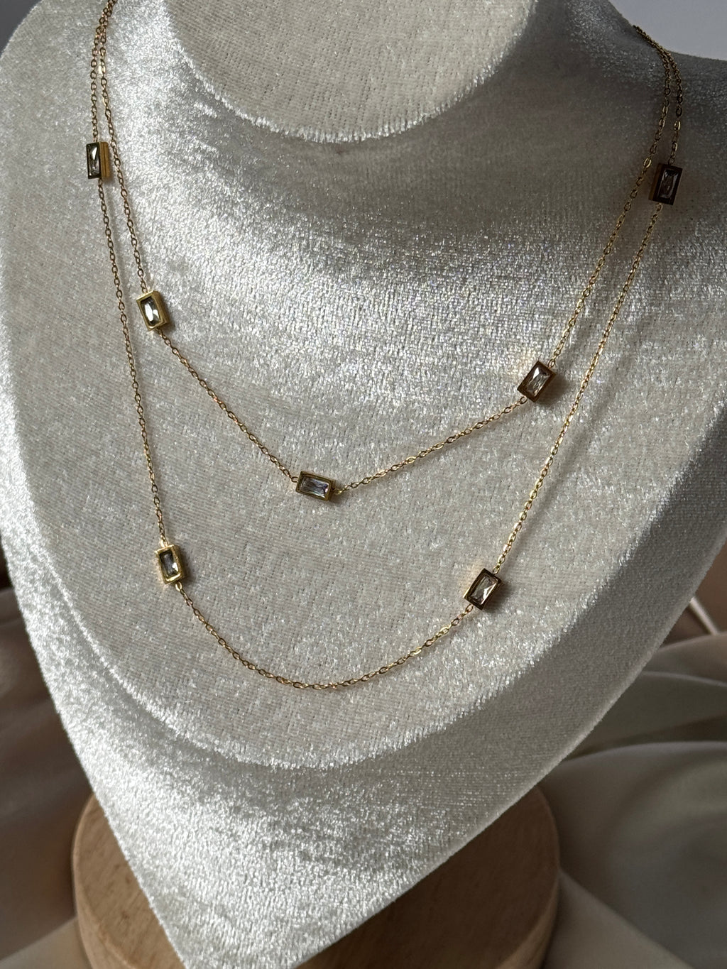 Moonlit Shine double necklace