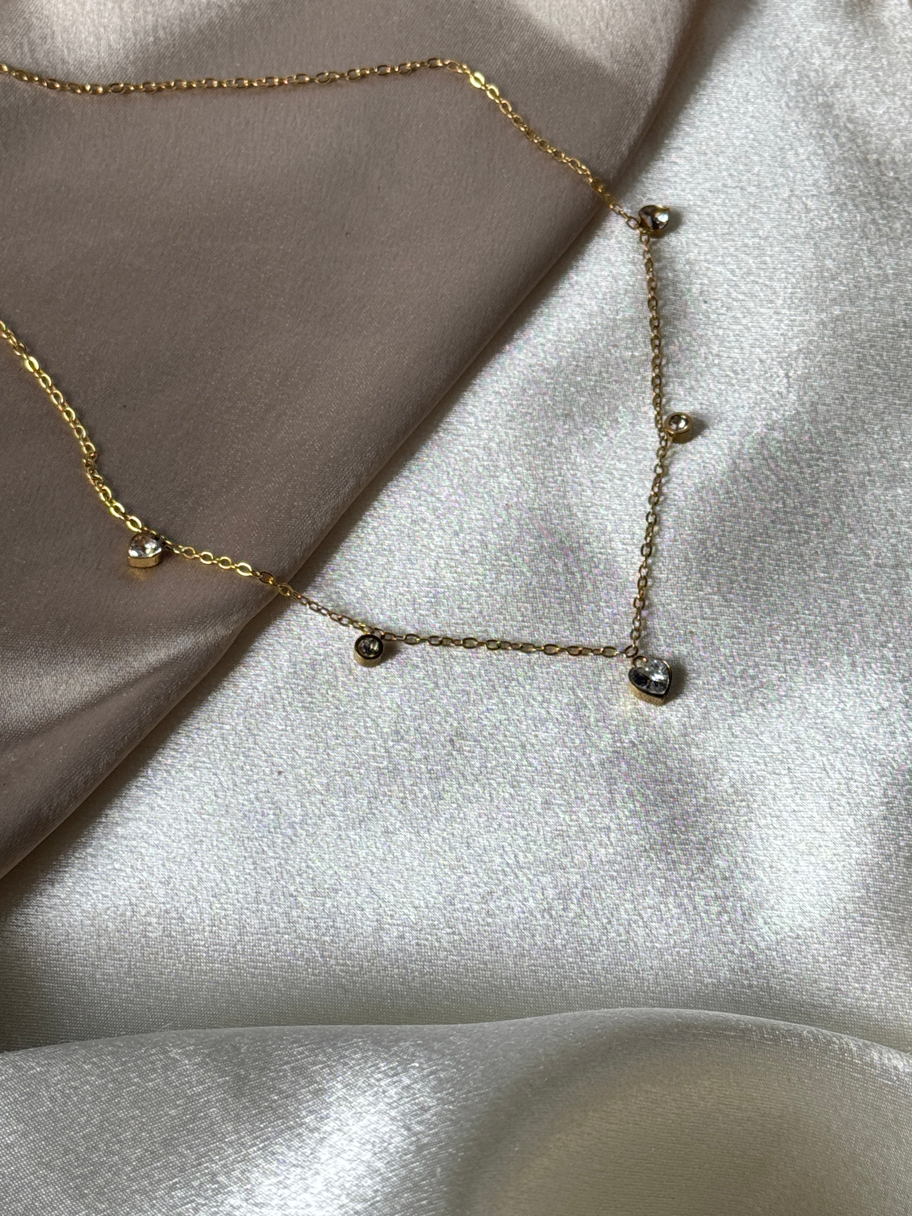 Heart charm necklace