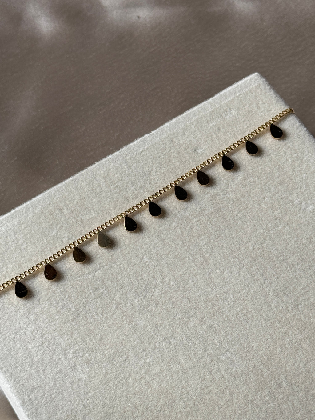 Rain drop charm bracelet