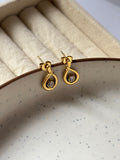 Stone nest earring