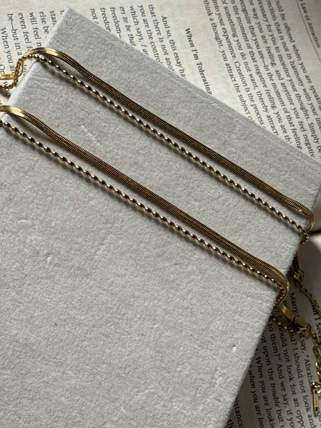 Double layer snake anklet