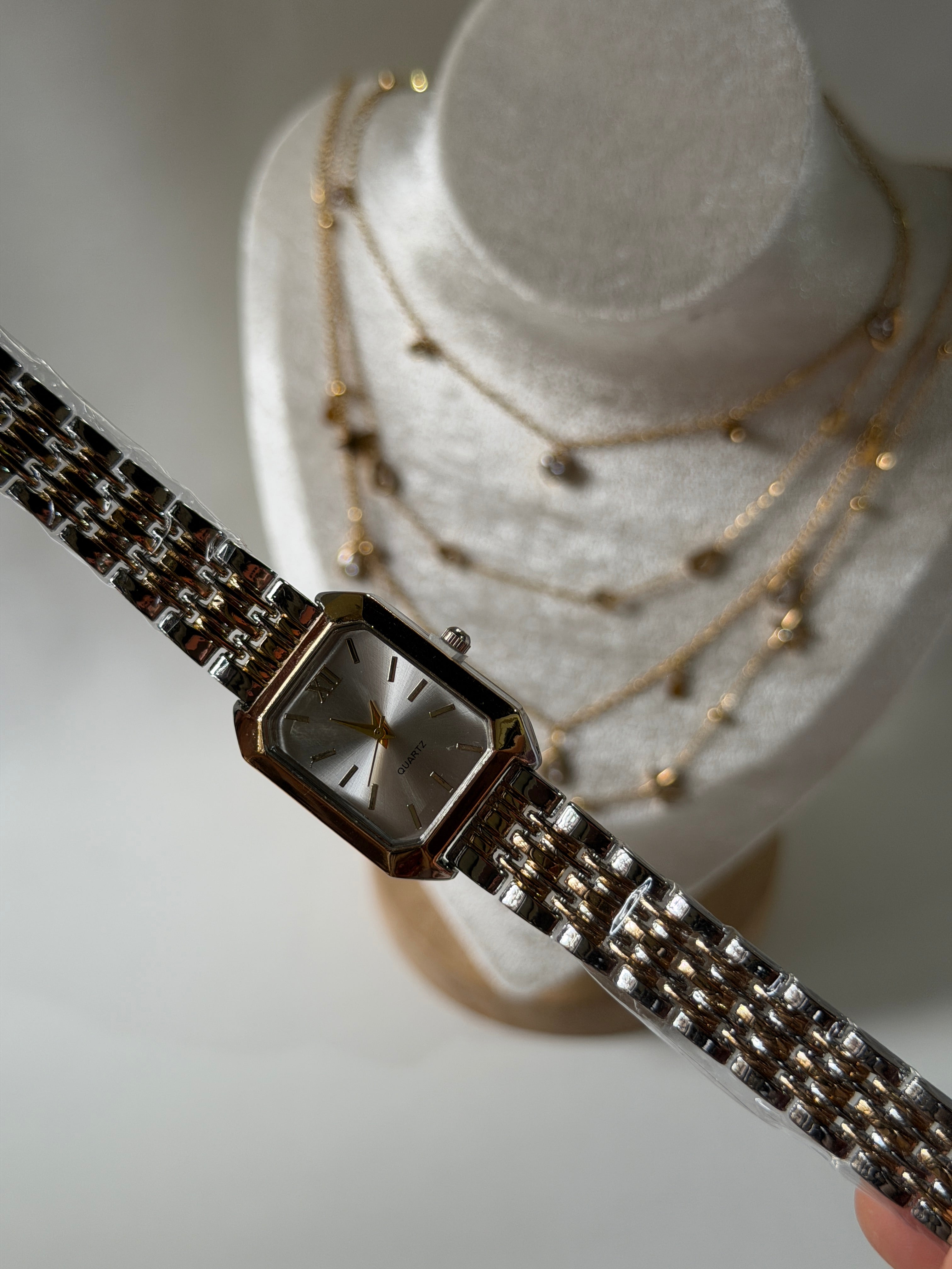 Valenor silver and gold watch