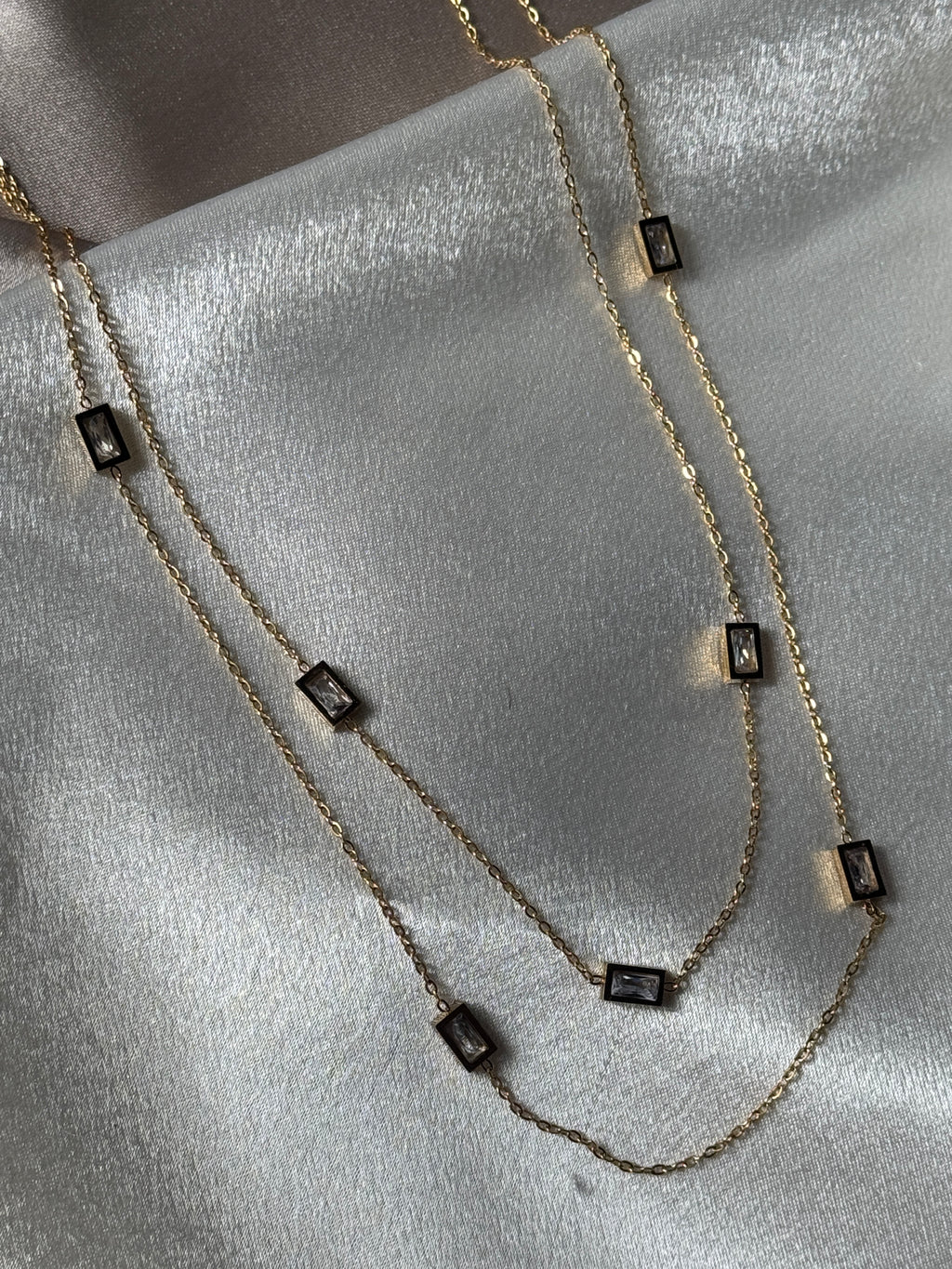 Moonlit Shine double necklace