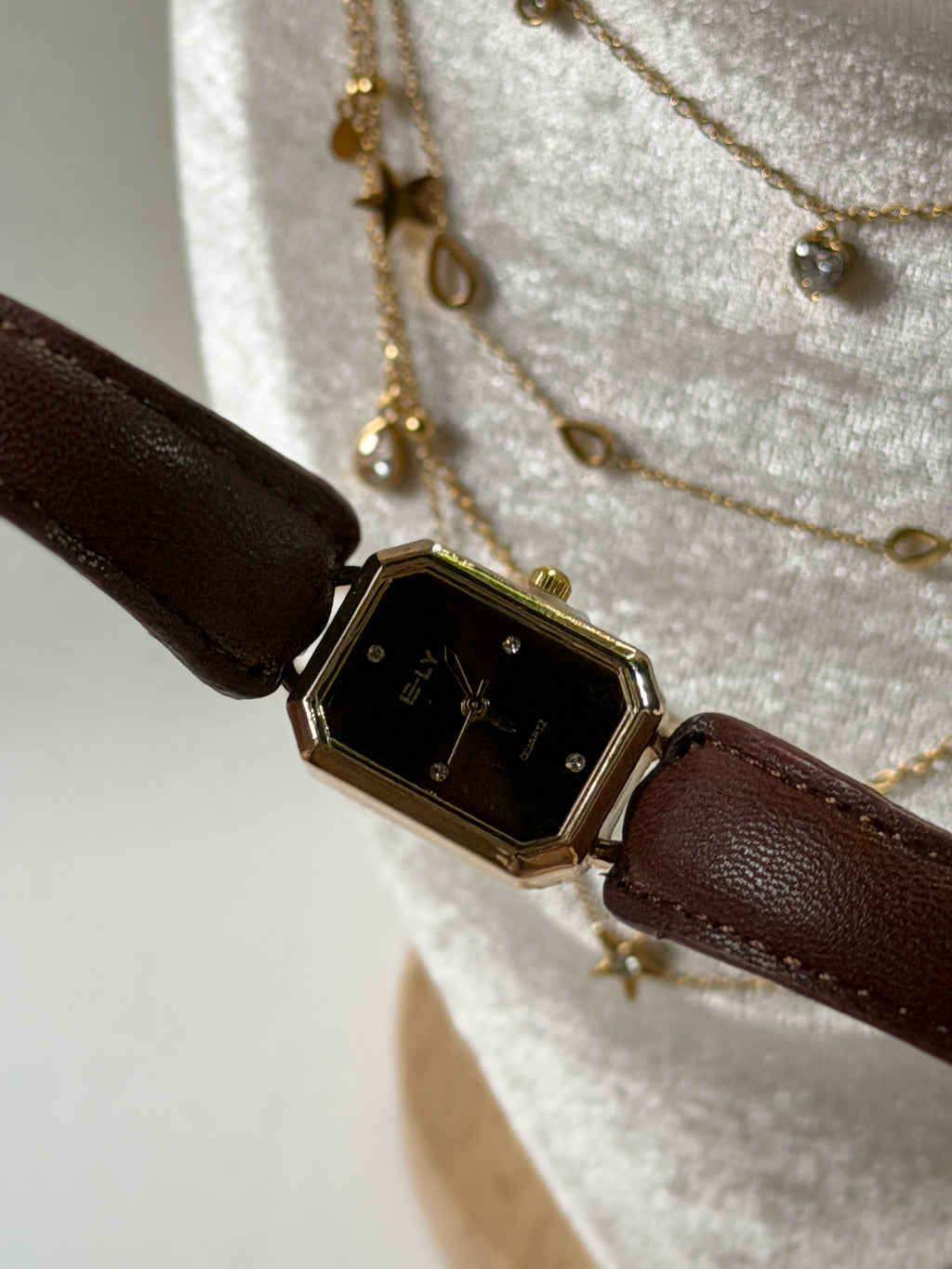 Cherry red vintage watch