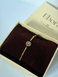 Ethereal pink stone round bracelet