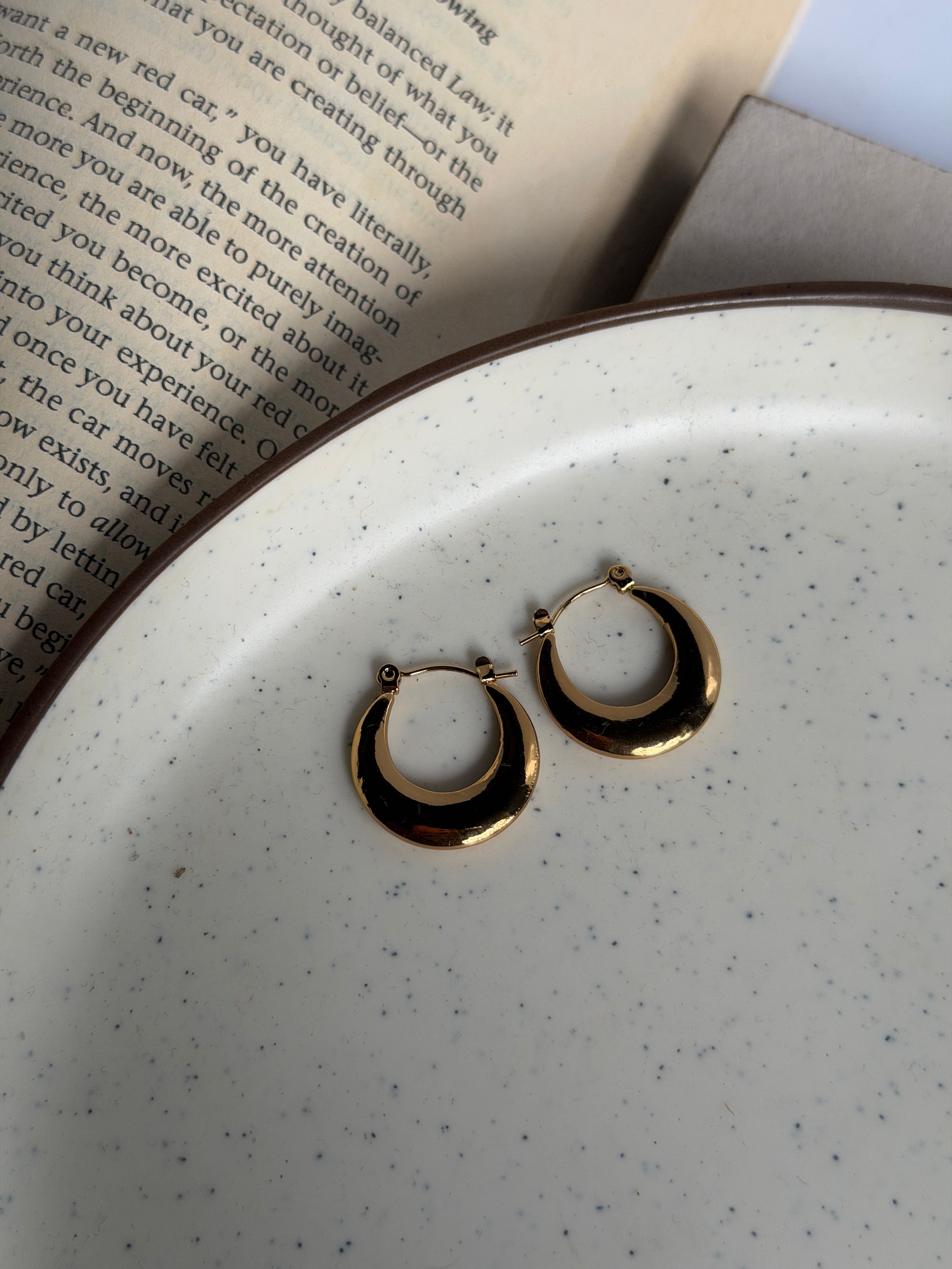Golden Hoop Earring