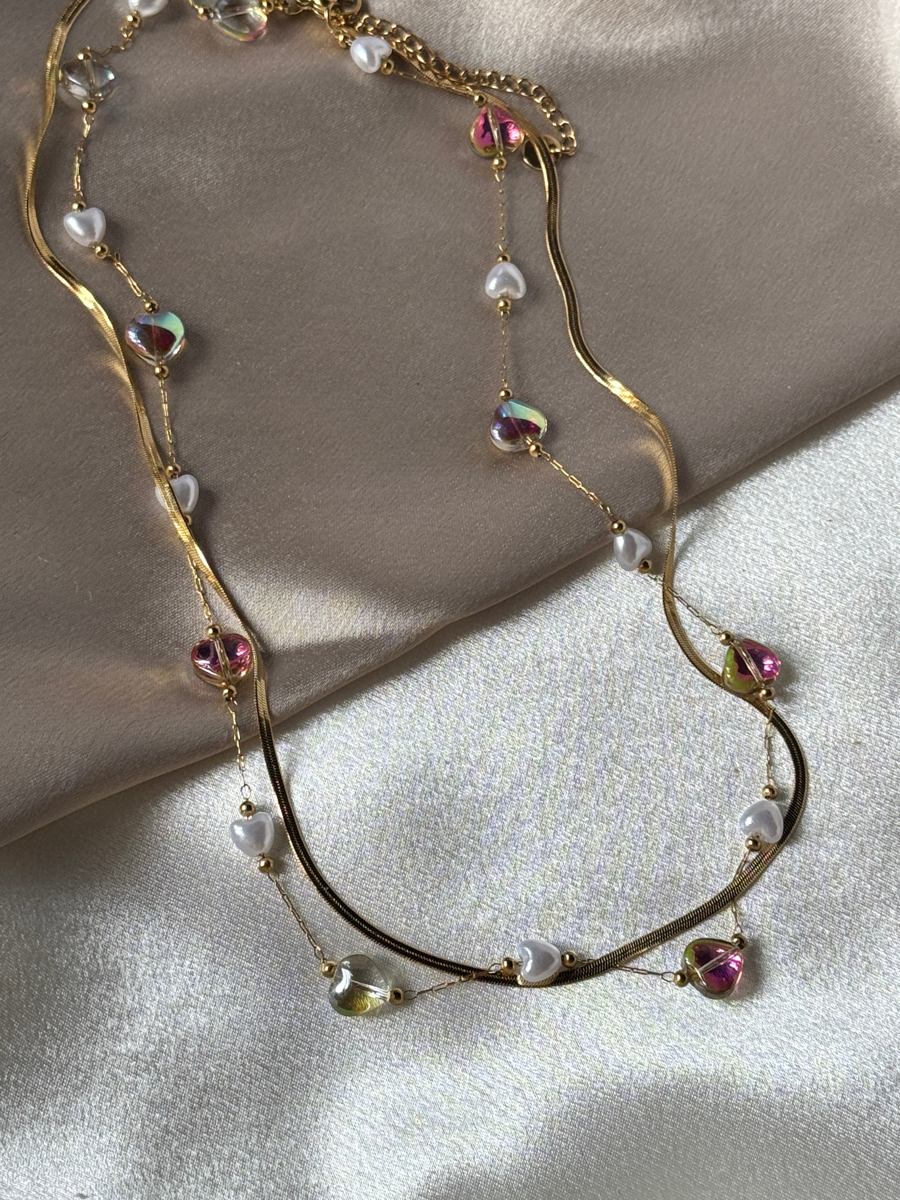 Crystal bead necklace