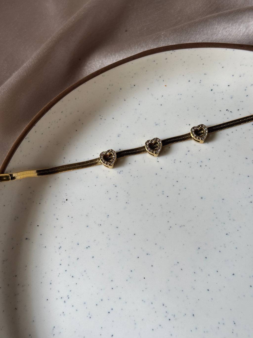 Heart snake chain bracelet