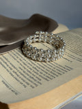 Spiral pearl bangle