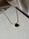 Black stone necklace