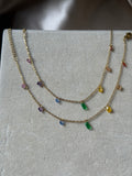 Charm drop necklace
