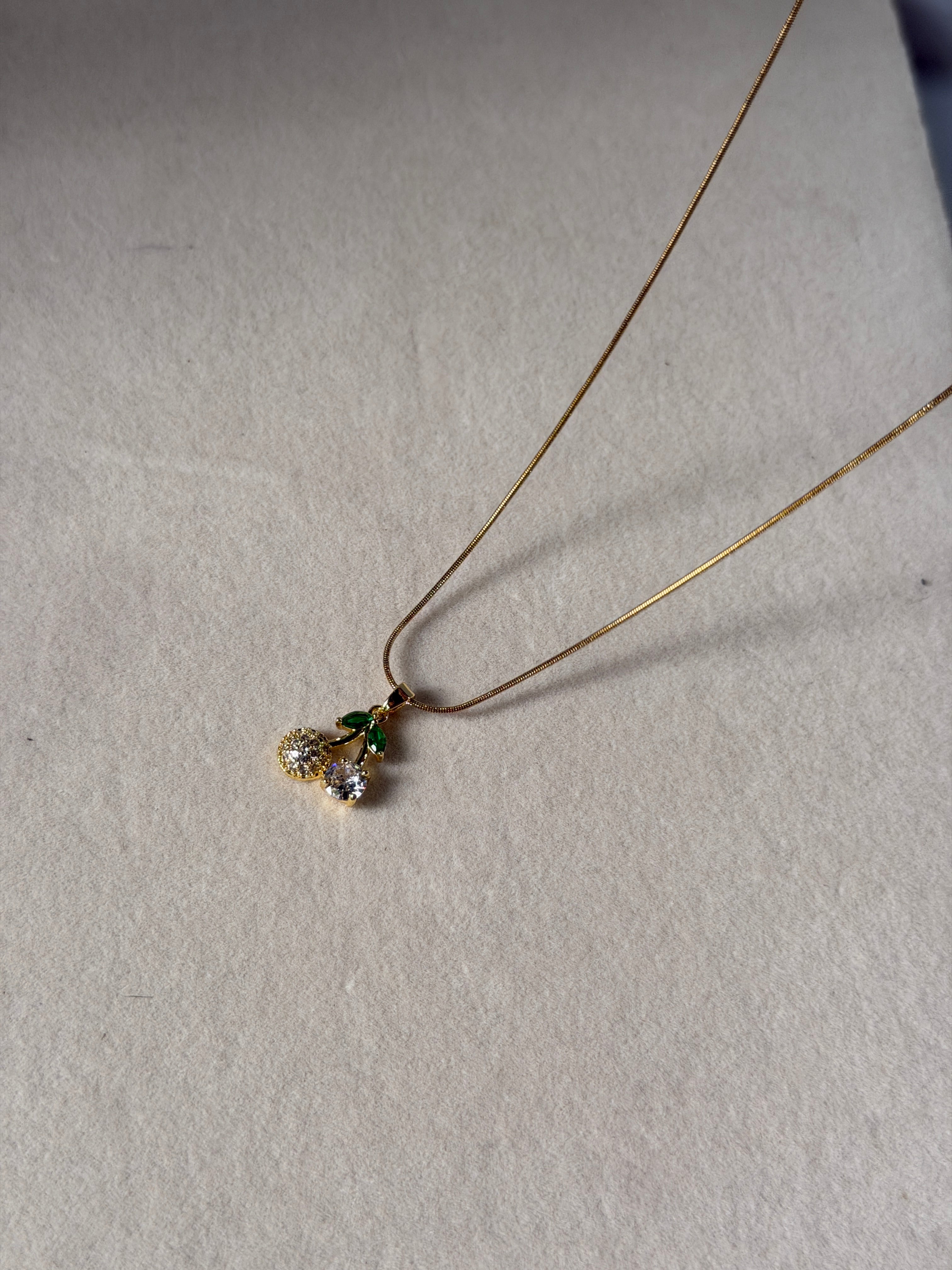 Cherry gold necklace