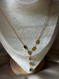 Multicolor vertical necklace