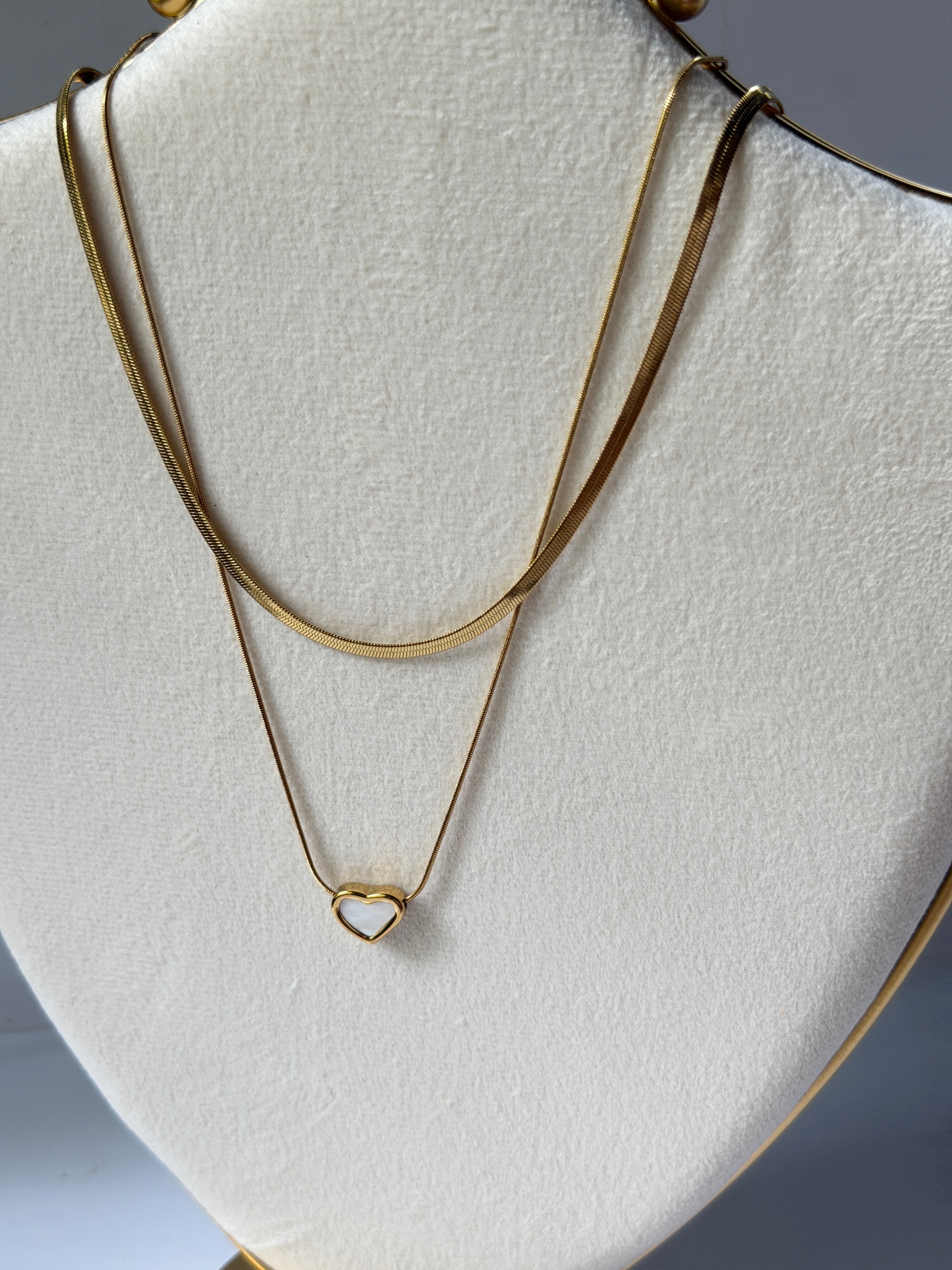 Double layer necklace